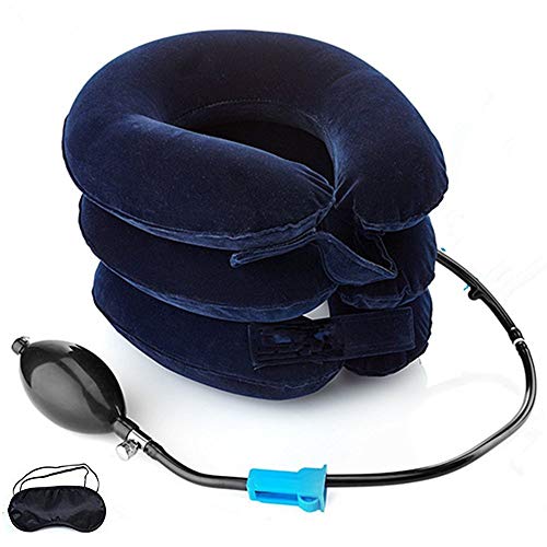 Dispositivo De Tracción Cervical Del Cuello Para El Dolor De Cabeza Y Hombros - Almohada Inflable Para El Cuello