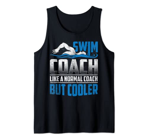 Divertida Natación Entrenador Definición Natación Entrenador Novedad Camiseta sin Mangas