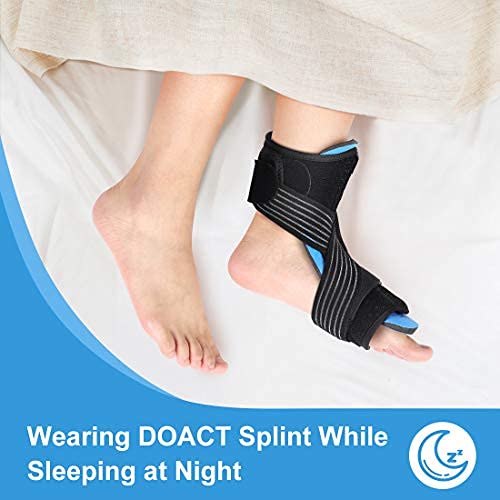 DOACT Fascitis Plantar Night Brace,Ferulas para Fascitis Plantar,Fascitis Plantar Ferula Hombres y Mujeres,Plantillas Fascitis Plantar Correas Tensión para Aliviar el Dolor,Arch support 2 pcs