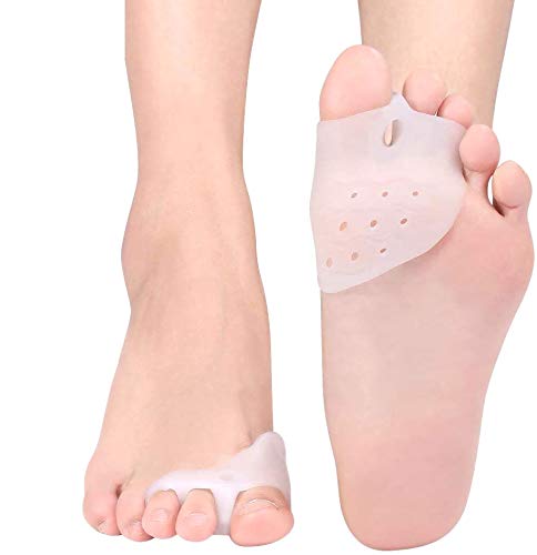 DOACT Gel Separadores Alisadores con Espaciadores Gordo, Aalivio Dolor Deods Del Pie Protectores para Hallux Valgus, Juanetes y Dedo Martillo para Hombres y Mujeres