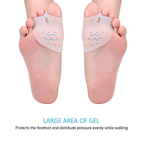 DOACT Gel Separadores Alisadores con Espaciadores Gordo, Aalivio Dolor Deods Del Pie Protectores para Hallux Valgus, Juanetes y Dedo Martillo para Hombres y Mujeres