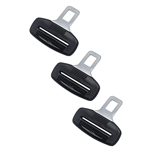 Dofu 3 Piezas Hebillas Cinturon Seguridad Coche Alargador Cinturon Seguridad Hebilla Del CinturóN Cancela Alarma Audible Para Una Amplia Gama De Accesorios De CinturóN De Seguridad De AutomóVil