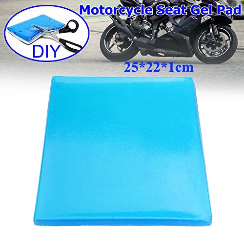 Domeilleur Cojín de gel para asiento de motocicleta, amortiguador de amortiguador, accesorios de amortiguador, cojín de asiento de motocicleta