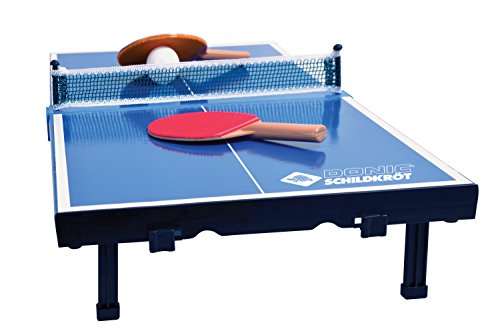 Donic-Schildkröt Mini Mesa de Tenis de Mesa, con 2 Raquetas y 1 Pelota, Plegable en un Maletín, 838576