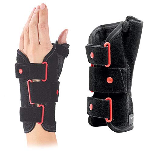 Donjoy Respiform Plus - Muñequera corta de 23 cm para muñeca con agarre en el pulgar – Derecho – Tamaño mediano – (circunferencia de la muñeca 16 – 19 cm) – Marca CE