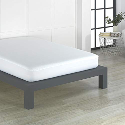 donurmy – Protector Colchón/Cubre Colchón Eco 100% Reciclado, Impermeable Vinilo Soja, antiácaros, Cama 160x190/200 cm (Más Medidas)