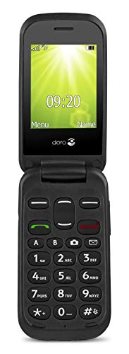 Doro 2404 2.4" 100g Negro Característica del teléfono - Teléfono móvil (Concha, SIM Doble, 6,1 cm (2.4"), 0,3 MP, 1000 mAh, Negro)