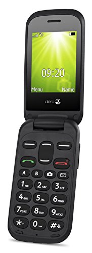 Doro 2404 2.4" 100g Negro Característica del teléfono - Teléfono móvil (Concha, SIM Doble, 6,1 cm (2.4"), 0,3 MP, 1000 mAh, Negro)