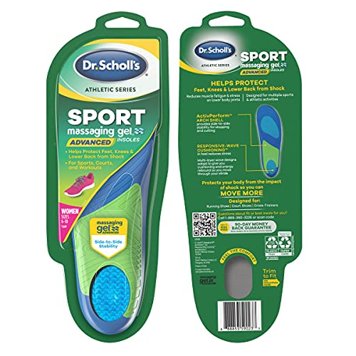 Dr. Scholl's Athletic Series - Plantillas deportivas para hombre, 1 par, talla 8-14