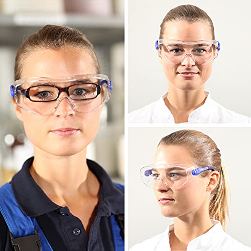 Dräger X-pect 8120 | Cubregafas protectoras | Lentes de seguridad con patillas ajustables| Para laboratorio, agricultura, industria