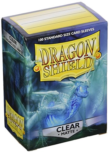 Dragon Shield 11001 Protectores de naipes, Tamaño estándar, Mate transparente, 100 protectores