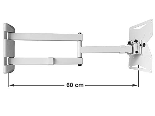 DRALL INSTRUMENTS Soporte de Pared Extensible hasta 60 cm de PC TV 15-37 Pulgadas Soporte de LED LCD inclinable de Forma articulada Modelo: S89W