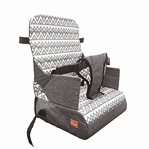 Dreambaby Asiento elevador portatil para niños On-the-Go - Con compartimentos para almacenamiento y cinta para colgar - modelo G6040