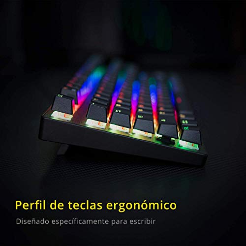 DREVO Tyrfing V2 105Key RGB Teclado Mecánico Gaming con Cable USB diseño Completo Programable Macro Soporte de Software Outemu Clicky Interruptor Azul, QWERTY Distribución Español