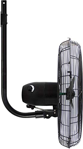 Drip&Fresh C5160 Ventilador Industrial para Nebulización con Soporte a Pared, Regulador de Velocidad de 3 Posiciones, 180º de Orientación, 2 Palas, 130 W, 220/240 V, 50 Hz, Diámetro 50 cm