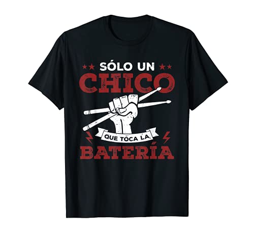 Drummer Regalo Música Baterista Chico Que Toca La Batería Camiseta