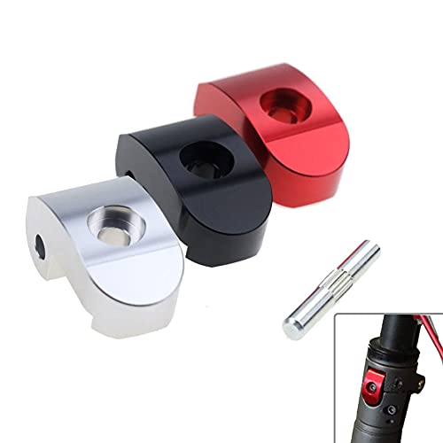 DSFSAEG Hebilla de bloqueo plegable universal con pasador de seguridad, Scooter eléctrico Gancho plegable Accesorios Reforzado para Xiaomi M365 Pro (negro)