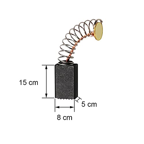 Dtoterul Escobillas Motor Electrico 20 Piezas Escobillas de Carbón Eléctrica Cepillos de Carbones de Motor Escobilla de Carbón de Resorte Escobillas de Carbón Motor Escobillas de Carbono