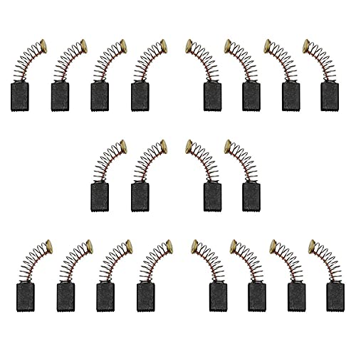 Dtoterul Escobillas Motor Electrico 20 Piezas Escobillas de Carbón Eléctrica Cepillos de Carbones de Motor Escobilla de Carbón de Resorte Escobillas de Carbón Motor Escobillas de Carbono