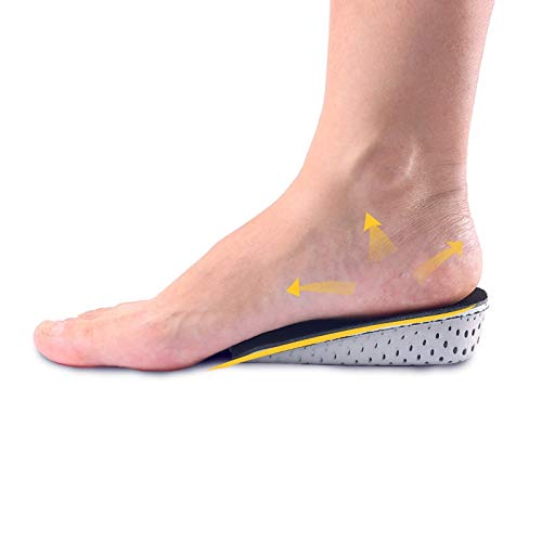 Ducomi Plantillas Elevadoras Hombre y Mujer - Plantilla Elevadora Acolchadas para Zapatos Amortiguadoras, Cómodas, Antibacteriana y Flexibles - Hasta 4,3 cm Mas de Altura - Unisex (4,3 cm)