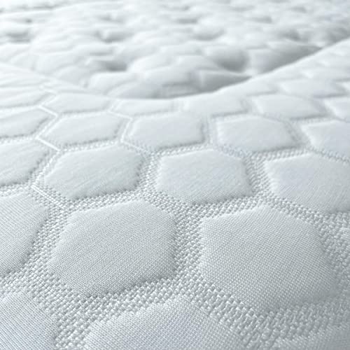 Duérmete Online - Colchón Premium Nature Pro Muelles Ensacados + Viscoelástica | Tecnología, Lujo y Confort | Tejido Tencel Natural, 105 x 190