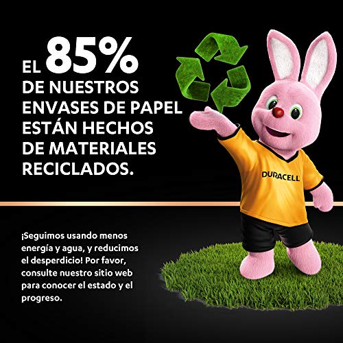 Duracell - Plus D, Pilas Alcalinas (paquete de 4) 1.5 Voltios LR20 MN1300, Exclusivo de Amazon