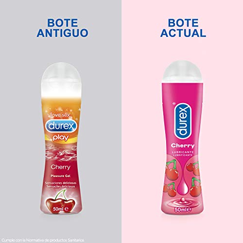 Durex Lubricante Sabor y Aroma Cereza de Base Agua - 50 ml