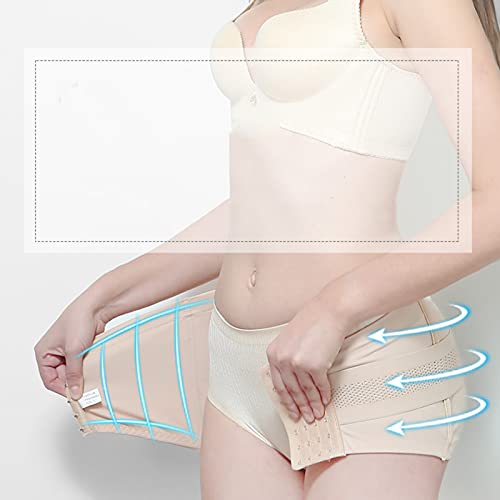 DXDUI Cinturón Soporte Pélvico para Mujer Soporte para Cadera Comodidad Sacra Ajustable para Ciática Lumbar Alivio Nervio Corrección Recuperación Posparto Cuidado Abdominal,M