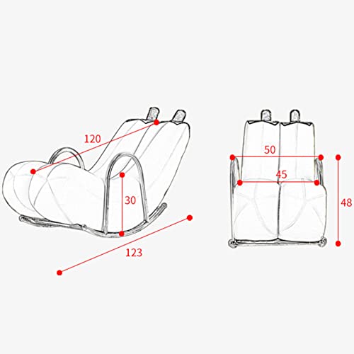 DYCLE Mecedora con tapizado de Piel sintética, sillón Moderno con Respaldo Alto, sofá Individual para Adultos, Silla de Anciano, tapizado de Tela para Sala de Estar y Dormitorio （en Forma de plátano）