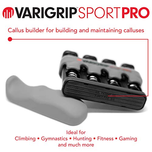 Dynatomy VariGrip Sport PRO Fortalecedor de dedos, resistencia ajustable, extra pesado, ultra extra pesado, ejercitador de dedos, de manos, fortalecedor de agarre, formador de callos, (VGSP-PRO)