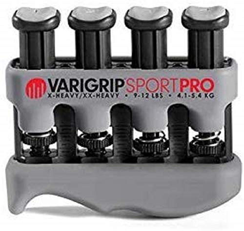 Dynatomy VariGrip Sport PRO Fortalecedor de dedos, resistencia ajustable, extra pesado, ultra extra pesado, ejercitador de dedos, de manos, fortalecedor de agarre, formador de callos, (VGSP-PRO)