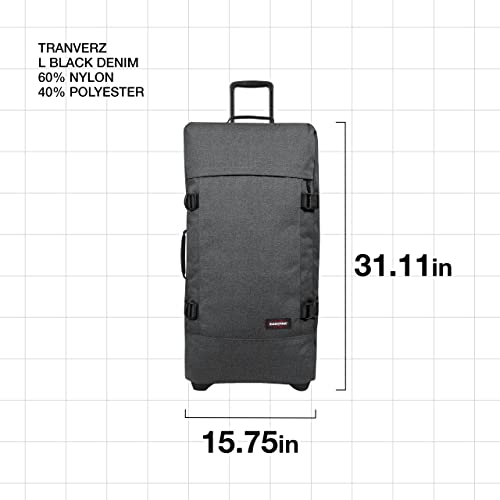 Eastpak Tranverz L Maleta, 79 cm, 121 L, Gris (Black Denim)