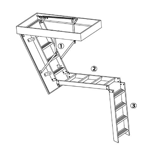 Easy Oman Thermo - Escalera de almacenamiento (120 x 60 cm)