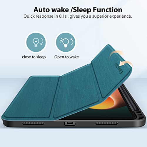 EasyAcc Funda Compatible con Xiaomi Pad 5/Xiaomi Pad 5 Pro 11" 2021,Estuche PU Ultra Delgado Premium con Función de Apagado Automático Compatible con Xiaomi Pad 5/Xiaomi Pad 5 Pro 11",Azul eléctrico