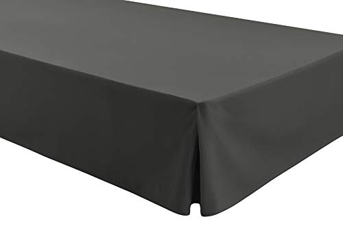 EasyCosy - Cubre Canapés para Somier ATENEA Faldon para Cama 105 cm Cubrecanape - Color Gris (105x190/200cm)