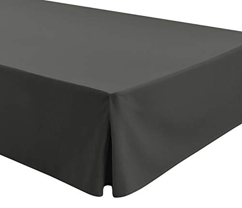 EasyCosy - Cubre Canapés para Somier ATENEA Faldon para Cama 105 cm Cubrecanape - Color Gris (105x190/200cm)