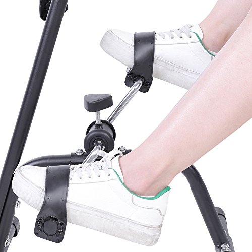 EBTOOLS Entrenador de Pies y Manos Bicicleta de Ejercicios Ajustable Equipo para Ejercitar la Pierna Brazo Cuerpo Bicicleta de Rehabilitacion