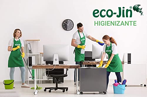 ECO-JIN DETERGENTE MULTISUPERFICIES Concentrado Gama Alta (Gran Poder DESENGRASANTE) 1 LITRO Aroma SPA + VAPORIZADOR