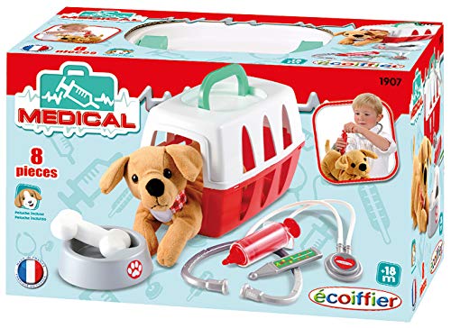 Ecoiffier- Maletín Veterinario con Perrito (Simba Toys 1907)