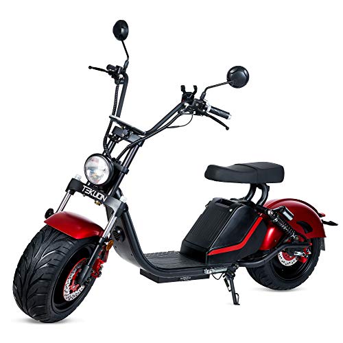 ECOXTREM IKARA 3.0 - Moto eléctrica matriculable de Color Negro, Motor 1500W, batería de Litio 60V - 20Ah. Incluye Pantalla LCD y Doble Asiento Adicional.