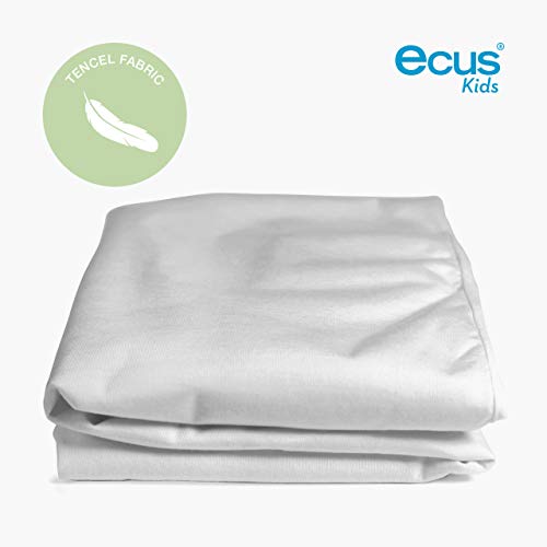 Ecus Kids Soft 3 en 1 - Protector colchón , Blanco, 120x60