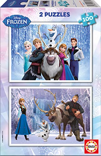 Educa - Frozen Disney Puzzles Infantiles, 2x100 Piezas, Multicolor (15767)