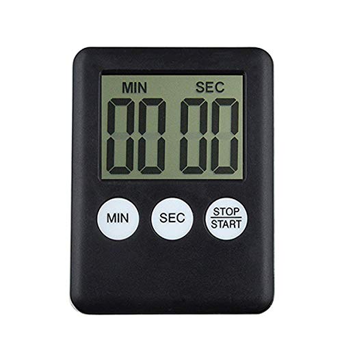 Eidyer Temporizador Digital de Cocina con Cuenta atrás, magnético, Alarma Ajustable de Volumen Fuerte, Digital LCD, Dispositivo de Cuenta atrás para cocinar,99 Minutos y 59 Segundos