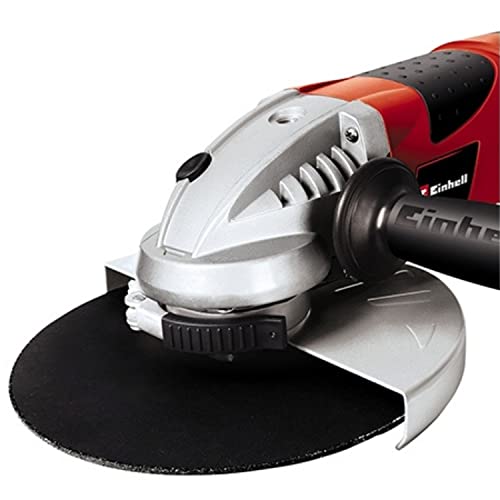 Einhell Amoladora eléctrica con cable - TE-AG 230/2000. 2000 W, 230 V, 8,7 Amperios, diámetro del disco 230 mm. Arranque suave, asidero giratorio, cubierta protectora