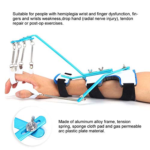 Ejercitador Ortopédico de Muñeca para Dedos, Entrenamiento de Muñeca para Dedos, Entrenador de Dedos Resistente de Metal, Ejercicio para Tendones para Adultos, Pacientes con Hemiplejía por