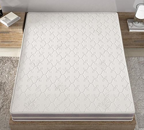 elalmacendelcolchon Colchón viscoelástico Modelo Premium, 80 x 190 x 20cm - Todas Las Medidas, Blanco y Lila