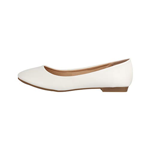 Elara Bailarina Mujer Cómodo Slip Ons Chunkyrayan P Blanco B3039 Weiss 41