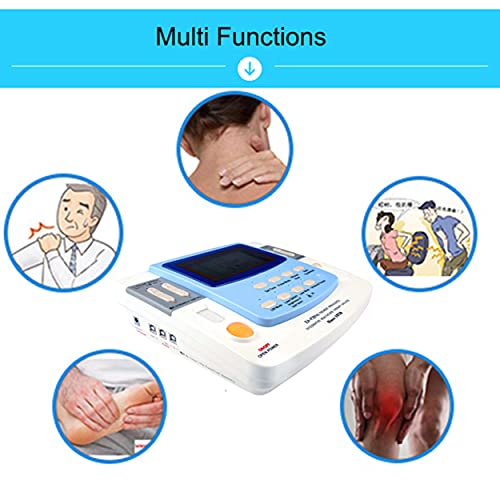 Electroestimulador muscular física integrada con ultrasonido equipo de fisioterapia, EA-F29 Tens y Ems 6 canales con función láser y sueño