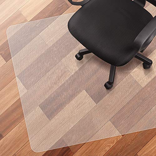 Elegear Alfombrilla de Silla EVA 90 * 120cm Estera de la Silla,Protector Suelo Anti-Sucio Alta Resistencia al Impacto Antideslizante Estera para Silla de Oficina Hogar(Transparente, EVA)