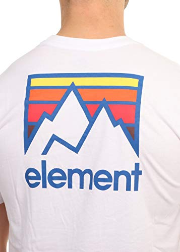 Element Joint - Camiseta para Hombre Camiseta, Hombre, Optic White, XS